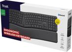 Trust KEYRA – Ergonomisch Draadloos Toetsenbord – Stille, Ophalen of Verzenden, Zo goed als nieuw, Trust
