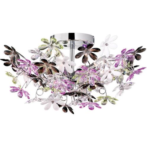 LED Plafondlamp - Plafondverlichting - Trion Flowy - E14, Huis en Inrichting, Lampen | Plafondlampen, Nieuw, Metaal, Ophalen of Verzenden