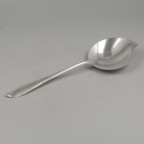 Gebr. Huisman Hollands Puntfilet Vlalepel - Lepel - .833, Antiek en Kunst, Antiek | Goud en Zilver