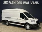 Ford Transit 2.0 TDCI 131pk L4H3 Euro6 Airco | Camera | Navi, Auto's, Ford, Stof, Gebruikt, Overige carrosserieën, Wit