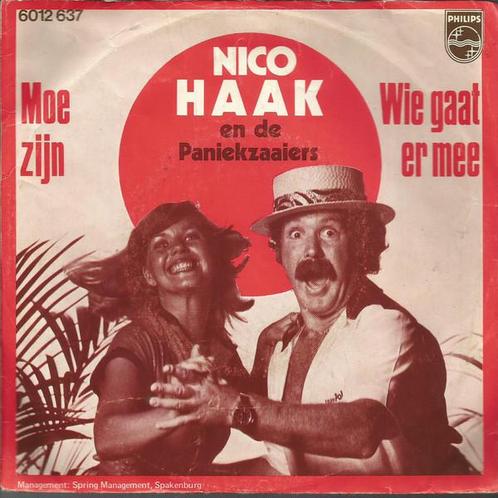 Single - Nico Haak En De Paniekzaaiers - Moe Zijn / Wie Gaat, Cd's en Dvd's, Vinyl | Overige Vinyl, Zo goed als nieuw, Verzenden