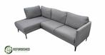 Refurbished 3-zits hoekbank grijs 6 mnd garantie!, Huis en Inrichting, Banken | Bankstellen, Gebruikt, 125 tot 150 cm, Hoekbank