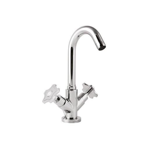 Wastafelkraan Sanimex Giulini Opbouw Tweegreeps Draaibare, Doe-het-zelf en Verbouw, Sanitair, Kraan, Nieuw, Chroom, Ophalen of Verzenden