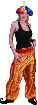 Broek Ali Baba Vrouw deluxe goud/oranje, Ophalen of Verzenden, Nieuw