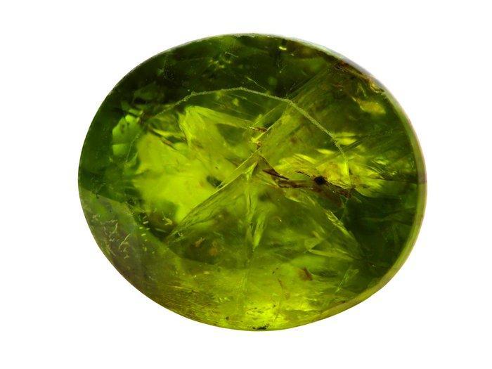 Zonder Minimumprijs Geel, Groen Olivijn - 15.35 ct -, Sieraden, Tassen en Uiterlijk, Edelstenen
