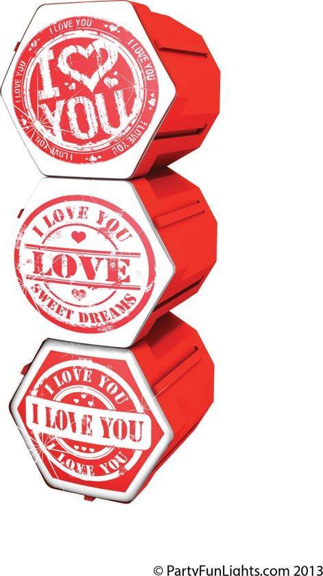 Light Party Flashing 12V PL "I Love You" - Lamp, Antiek en Kunst, Antiek | Lampen, Verzenden