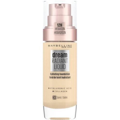 Maybelline New York Dream Radiant Liquid 30 Sandy Beige, Sieraden, Tassen en Uiterlijk, Uiterlijk | Cosmetica en Make-up, Make-up