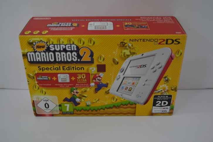 Nintendo  2DS Special Edition New Super Mario Bros. 2, Spelcomputers en Games, Spelcomputers | Nintendo 2DS en 3DS, Zo goed als nieuw