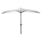 Parasol | Gardalux | Ø 270 cm (Crème, Half), Tuin en Terras, Parasols, Verzenden, Nieuw