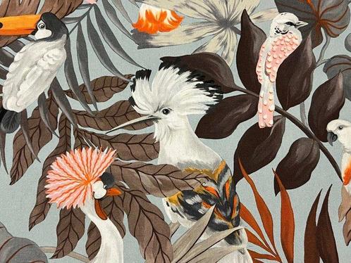 Paradiso Esotico: Stof van Gecertificeerd Oeko-Tex Katoen, Antiek en Kunst, Antiek | Kleden en Textiel