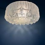 Vintage Mid Century Decorative Thick Glass Ceiling Lamp, Huis en Inrichting, Lampen | Plafondlampen, Ophalen of Verzenden, Nieuw