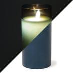 Led kaars | 15 cm | PEHA (In glas, Timer, Blauw), Verzenden, Nieuw