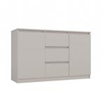 Dressoir - 120 cm 3 lades  creme creme (Dressoirs), Verzenden, Nieuw, Overige houtsoorten, Met lade(s)