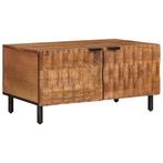 vidaXL Salontafel Bruin 80 x 50 x 40 cm Massief Mango Hout, Verzenden, Nieuw, 50 tot 100 cm, Minder dan 50 cm