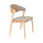 *WOONWINKEL* Dutchbone Babington Vintage Stoel Naturel, Huis en Inrichting, Stoelen, Verzenden, Nieuw, Stof