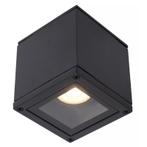 Zwarte plafondspot Aven, aluminium, IP65, Ophalen of Verzenden, Nieuw, Modern