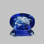 1 pcs Blauw Saffier - 3.60 ct - Bellerophon Gemlab - Ceylon, Nieuw