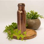 Puur koperen waterfles bloempatroon ± 750 ml (265 gr), Ophalen of Verzenden, Nieuw