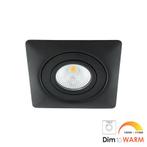 LED spot XL kantelbaar 7Watt vierkant ZWART IP65 d, Ophalen of Verzenden, Nieuw