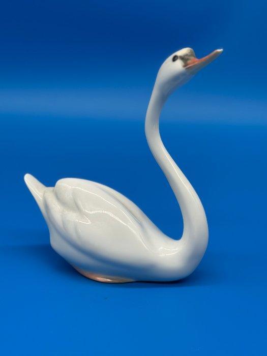 Figuur - Herend Porzellan – Elegante Schwan, handbemalt,, Antiek en Kunst, Antiek | Glas en Kristal