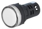 Controlelampje - LED indicator - 24V - 22mm - Wit, Doe-het-zelf en Verbouw, Elektra en Kabels, Ophalen of Verzenden, Nieuw, Schakelaar