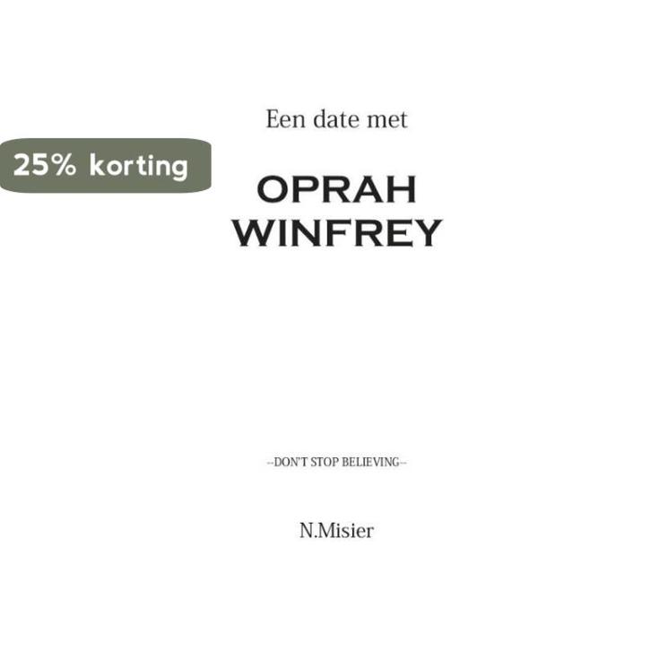 Een date met Oprah Winfrey 9789081365734, Boeken, Romans, Gelezen, Verzenden