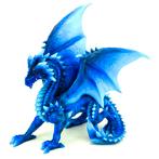 Beeld IJsblauwe Draak - Donkerblauw - Fantasy Homedeco - 21,, Verzamelen, Beelden en Beeldjes, Nieuw, Ophalen of Verzenden