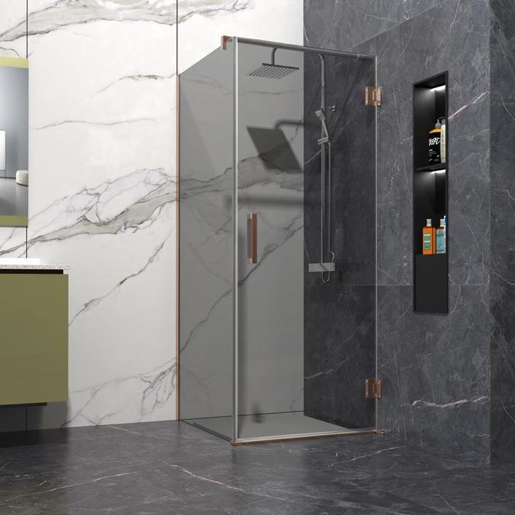 Sani Royal Douchecabine Rookglas 100x100 cm, Doe-het-zelf en Verbouw, Sanitair