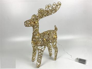 Metalen Rendier met 20 LEDs - Kerstverlichting - 50cm hoo... beschikbaar voor biedingen