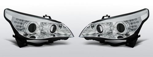 Koplampen Angel Eyes |BMW 5 Series E60/E61 2003-2004 | chroo, Auto-onderdelen, Verlichting, Nieuw, BMW, Verzenden