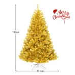 180cm Hoge Gouden Kerstboom Kunstmatige Klatergoud Kerstboom