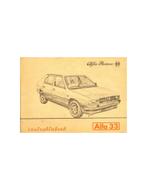 1986 ALFA ROMEO 33 INSTRUCTIEBOEKJE NEDERLANDS, Auto diversen, Handleidingen en Instructieboekjes