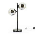 *WOONWINKEL* By-Boo Stellar Tafellamp Zwart Met Glazen Bolle, Huis en Inrichting, Lampen | Tafellampen, Verzenden, Nieuw