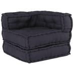 vidaXL Poef modulair 70x70x54 stof antracietkleurig, Huis en Inrichting, Woonaccessoires | Kussens, Verzenden, Nieuw