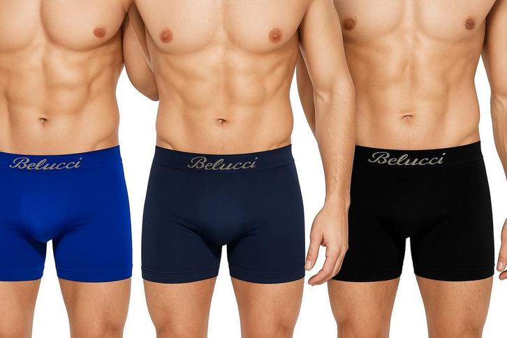 8 stuks Belucci microfibre boxershorts, Kleding | Heren, Ondergoed, Overige kleuren, Boxer, Verzenden