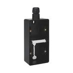 Niko New Hydro onderbak opbouw dubbel zwart IP55 met wartel, Ophalen of Verzenden, Nieuw