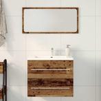 vidaXL Wastafelmeubel 60x38,5x48 cm spaanplaat oud hout, Huis en Inrichting, Badkamer | Badkamermeubels, Verzenden, Nieuw, Minder dan 100 cm