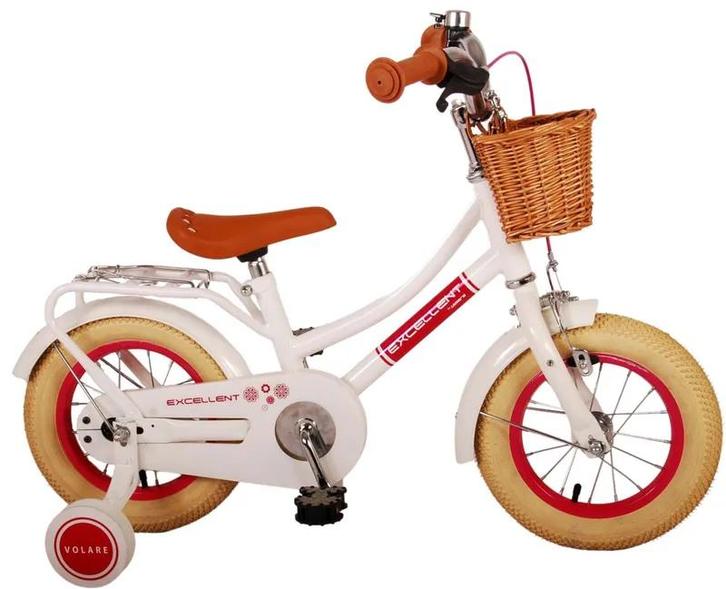Volare Excellent Kinderfiets - Meisjes - 12 inch - Wit, Fietsen en Brommers, Fietsen | Kinderfietsjes, Nieuw, Ophalen of Verzenden
