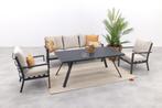 GI Sergio stoel-bank loungeset - Carbon black / Desert -, Tuin en Terras, Tuinsets en Loungesets, Nieuw, Overige materialen, Loungeset