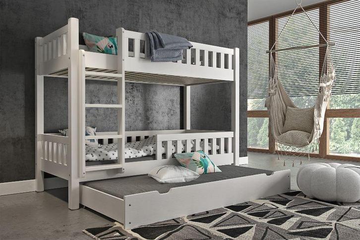 Rockwood® Stapelbed Tom White met  3 lattenbodems, 2, Kinderen en Baby's, Kinderkamer | Bedden, Nieuw, Ophalen of Verzenden