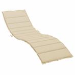 Beige Ligbedkussen 200x60 Oxford | Retourdeal | Comfortabel!, Tuin en Terras, Ligbedden, Ophalen of Verzenden, Nieuw, Overige materialen