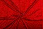 Velours stof – Rood, Hobby en Vrije tijd, Stoffen en Lappen, 120 cm of meer, Ophalen of Verzenden, Polyester, Rood