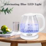 Waterkoker glas - met LED - 1L - 2200W - Wit - Aigostar •, Witgoed en Apparatuur, Waterkokers, Verzenden, Zo goed als nieuw