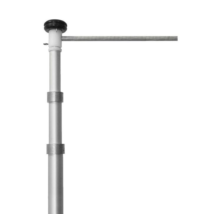 Telescopische 3-delige mast 2.1 - 5.5 meter (optioneel met, Diversen, Vlaggen en Wimpels, Nieuw