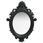 vidaXL Wandspiegel kasteel stijl 56x76 cm zwart, Huis en Inrichting, Woonaccessoires | Spiegels, Verzenden, Nieuw