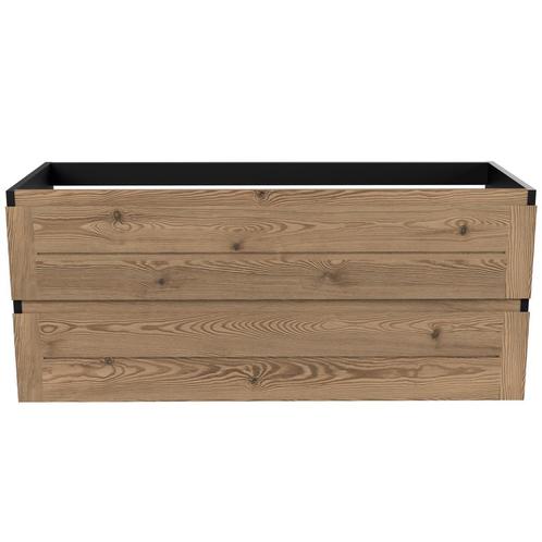 Onderkast Arcqua Nature 120 cm Eiken Mat Zwart, Doe-het-zelf en Verbouw, Sanitair, Bad, Nieuw, Ophalen of Verzenden