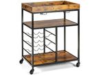 Verrijdbare Serveerwagen Multifunctionele 3-Etage Trolley, Huis en Inrichting, Verzenden, Nieuw