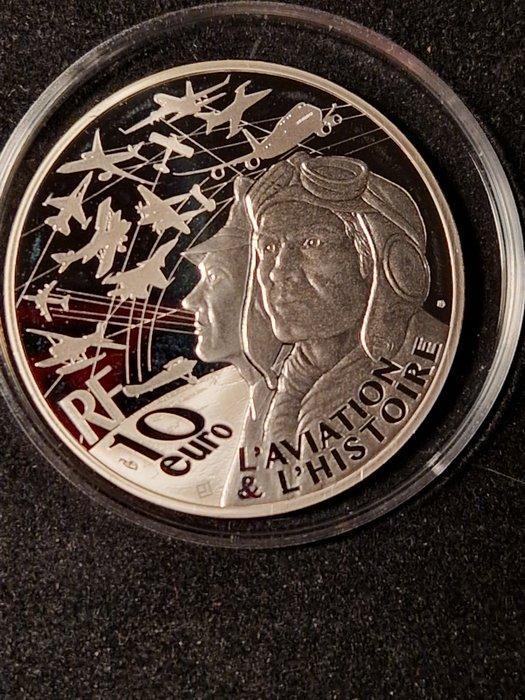Frankrijk. 10 Euro 2017 Aviation et Histoire - Spirit of, Postzegels en Munten, Munten | Europa | Euromunten