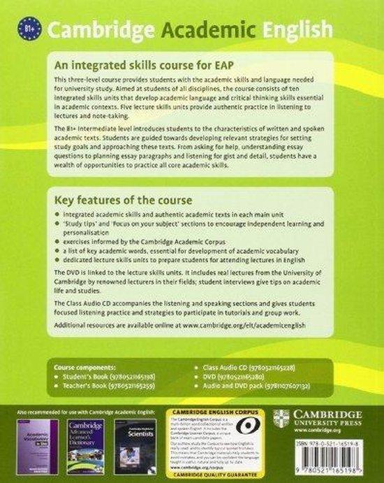 Cambridge Academic English B1+ Intermediate Students Book, Boeken, Taal | Engels, Gelezen, Verzenden