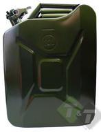 Jerrycan 20 Liter Staal - Jerry Can - Vloeistof Kan - Benzin, Auto diversen, Overige Auto diversen, Ophalen of Verzenden